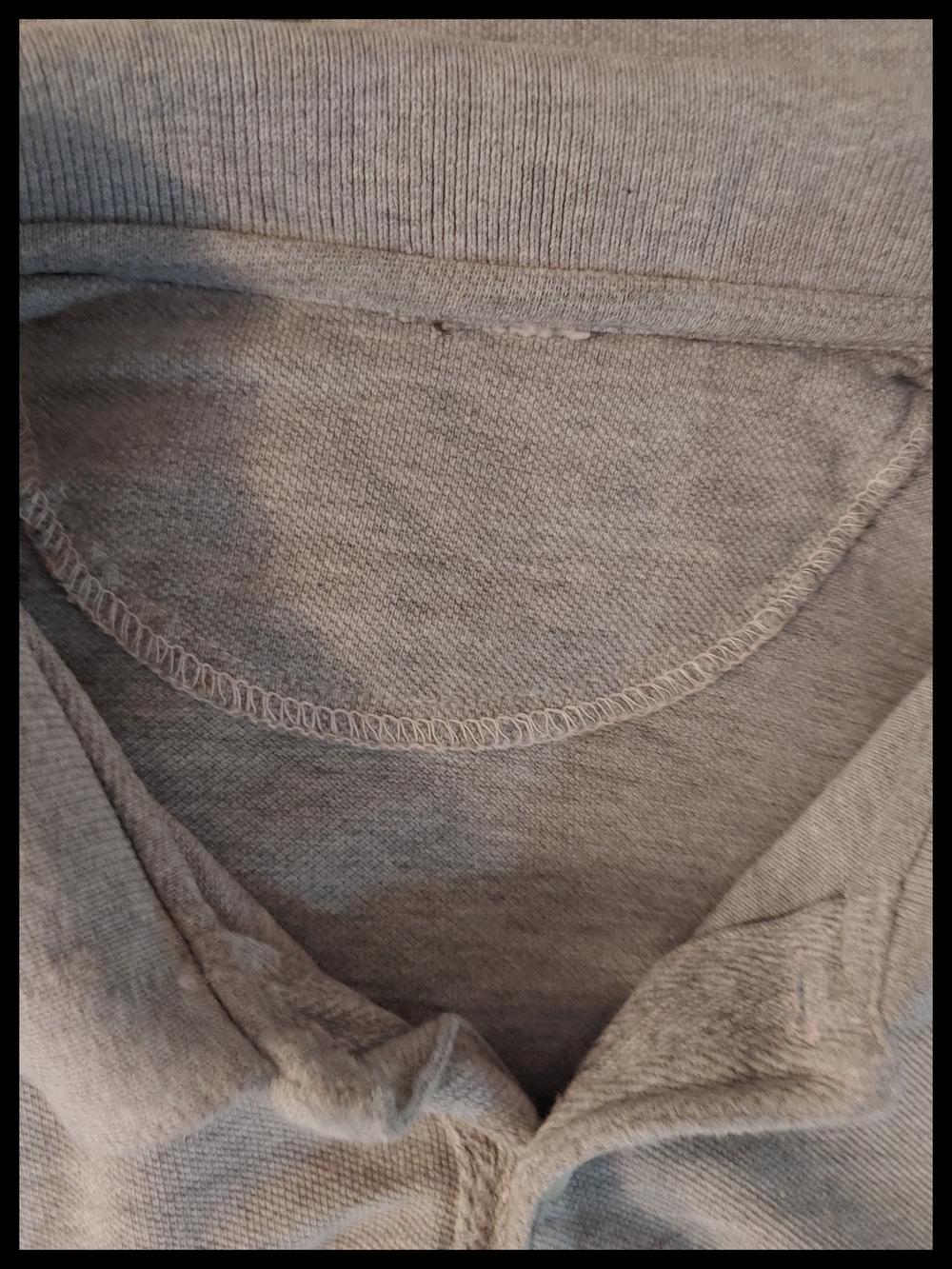 Men's Long-Sleeve Polo Shirt - Gray - Picture 6 of 6